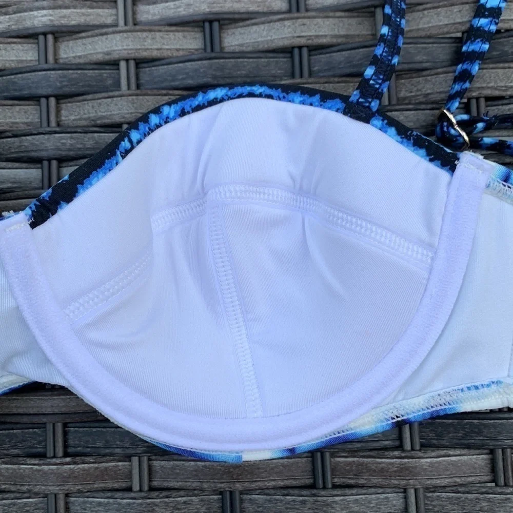 𝅺michael Michael Kors Summer Breeze Bikini Top - New Navy